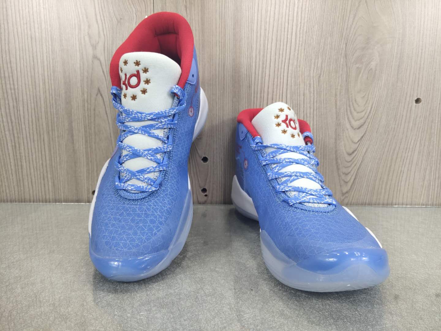 2020 Men Nike Kevin Durant 13 Blue White Red Shoes